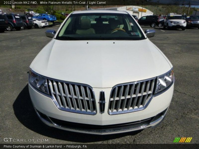 White Platinum Metallic Tri-Coat / Light Camel 2012 Lincoln MKZ FWD