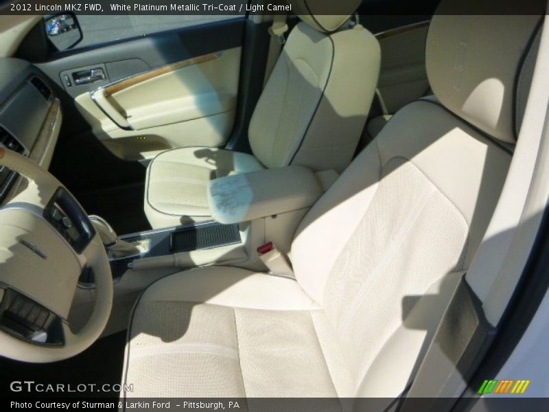 White Platinum Metallic Tri-Coat / Light Camel 2012 Lincoln MKZ FWD