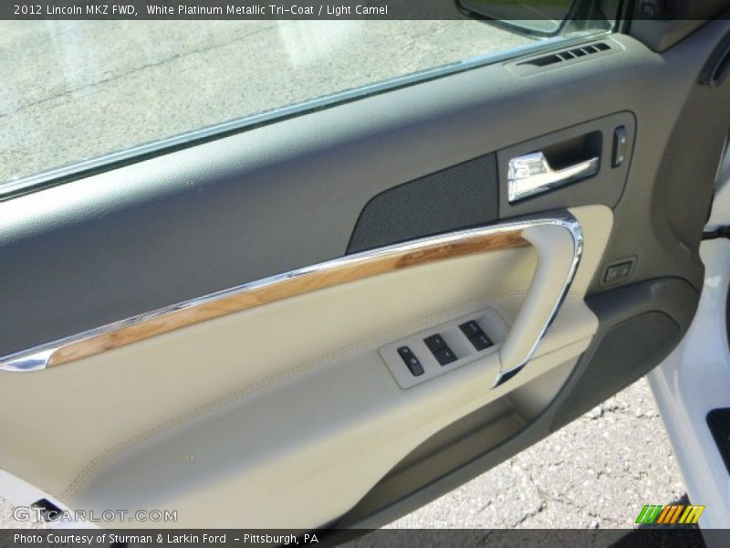 White Platinum Metallic Tri-Coat / Light Camel 2012 Lincoln MKZ FWD