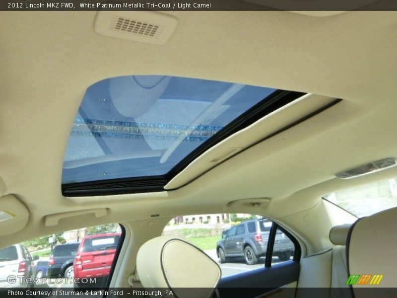 White Platinum Metallic Tri-Coat / Light Camel 2012 Lincoln MKZ FWD