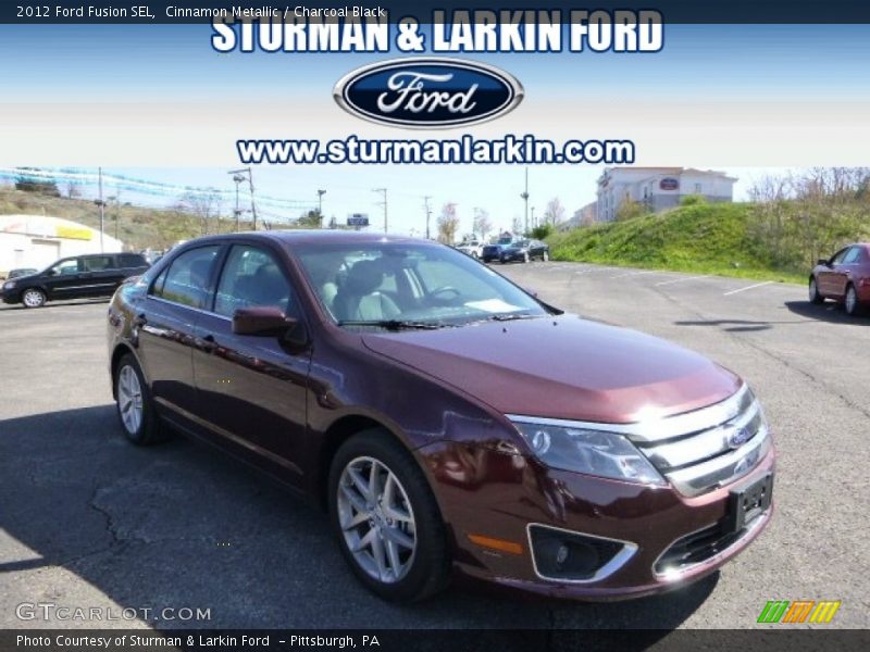 Cinnamon Metallic / Charcoal Black 2012 Ford Fusion SEL