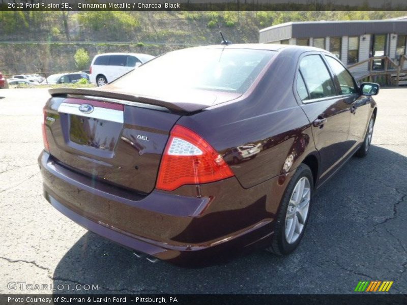 Cinnamon Metallic / Charcoal Black 2012 Ford Fusion SEL