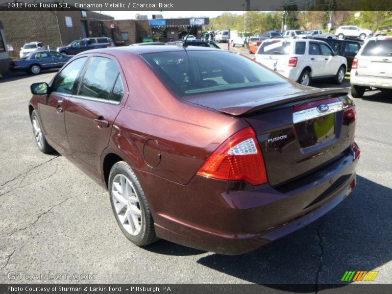 Cinnamon Metallic / Charcoal Black 2012 Ford Fusion SEL