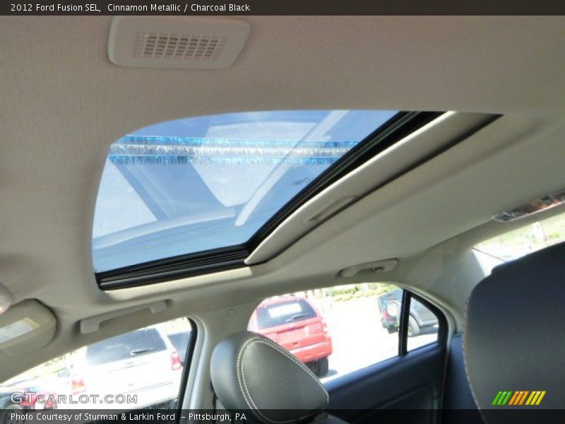 Cinnamon Metallic / Charcoal Black 2012 Ford Fusion SEL