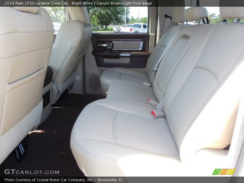 Bright White / Canyon Brown/Light Frost Beige 2014 Ram 2500 Laramie Crew Cab