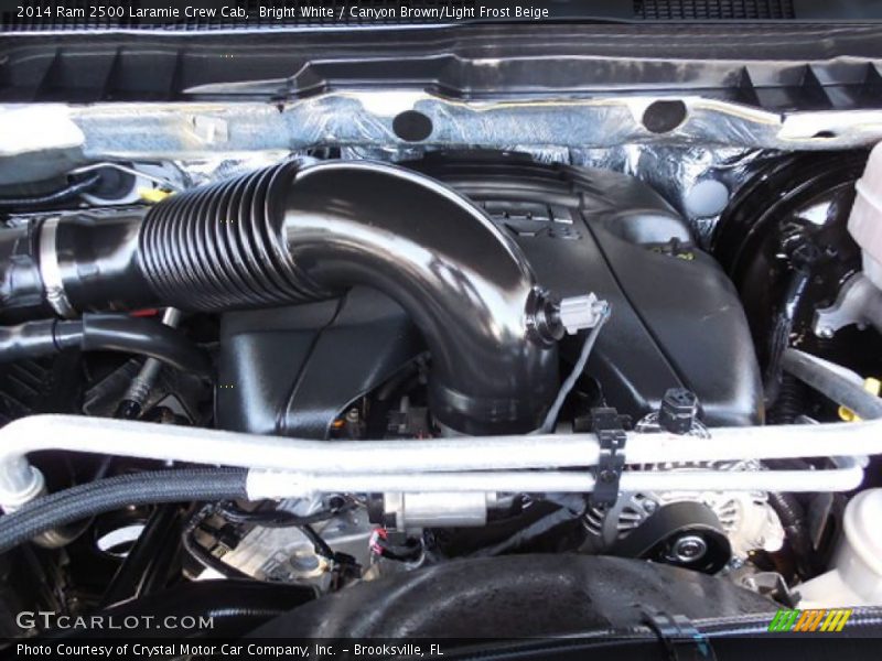 Bright White / Canyon Brown/Light Frost Beige 2014 Ram 2500 Laramie Crew Cab