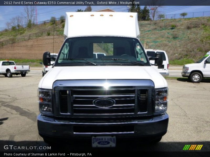 Oxford White / Medium Flint 2012 Ford E Series Cutaway E350 Commercial Utility Truck