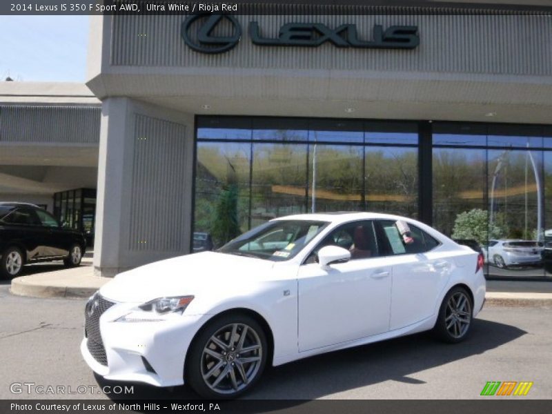 Ultra White / Rioja Red 2014 Lexus IS 350 F Sport AWD