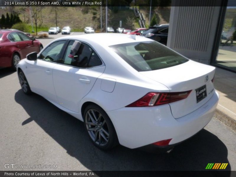Ultra White / Rioja Red 2014 Lexus IS 350 F Sport AWD