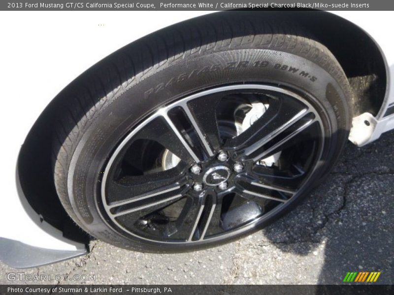 Performance White / California Special Charcoal Black/Miko-suede Inserts 2013 Ford Mustang GT/CS California Special Coupe