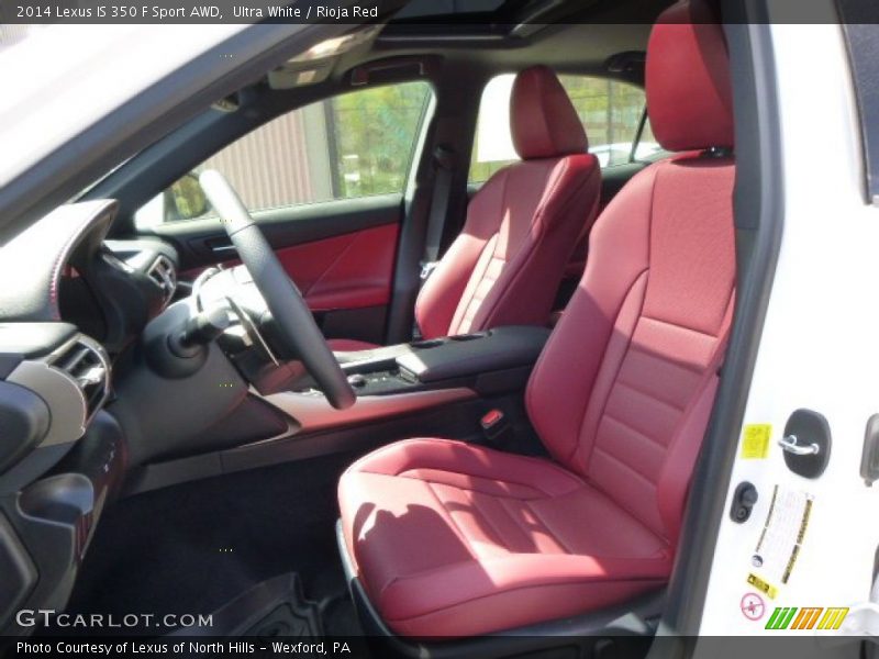  2014 IS 350 F Sport AWD Rioja Red Interior