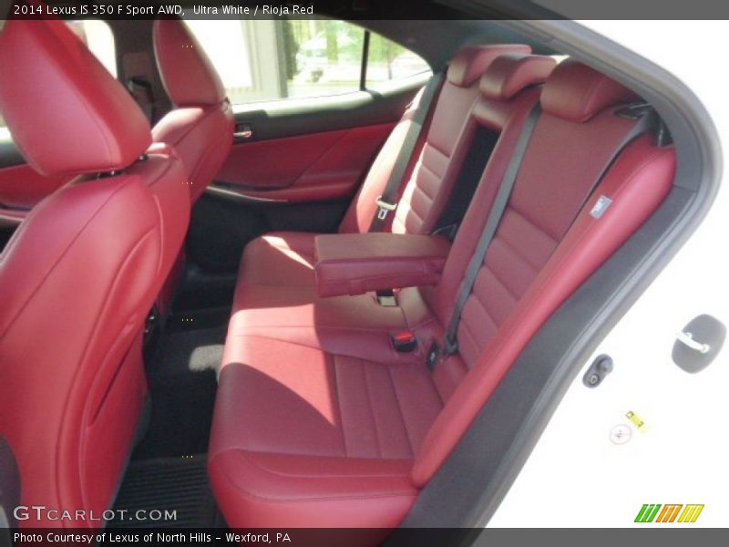 Rear Seat of 2014 IS 350 F Sport AWD