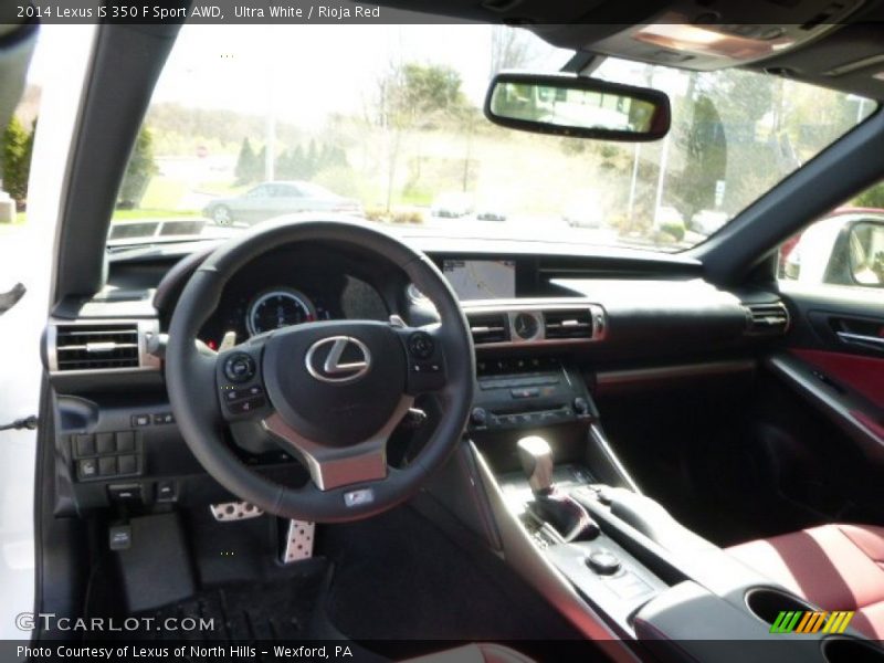 Ultra White / Rioja Red 2014 Lexus IS 350 F Sport AWD