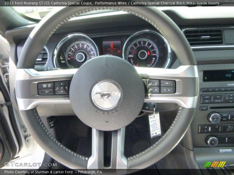 Performance White / California Special Charcoal Black/Miko-suede Inserts 2013 Ford Mustang GT/CS California Special Coupe