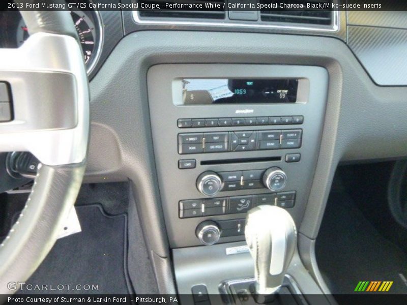 Performance White / California Special Charcoal Black/Miko-suede Inserts 2013 Ford Mustang GT/CS California Special Coupe