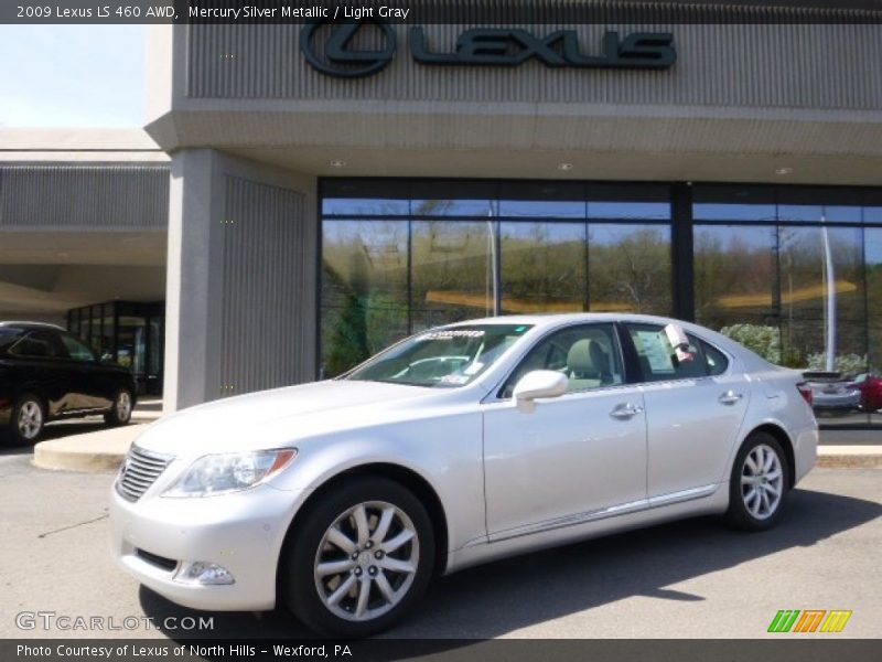 Mercury Silver Metallic / Light Gray 2009 Lexus LS 460 AWD