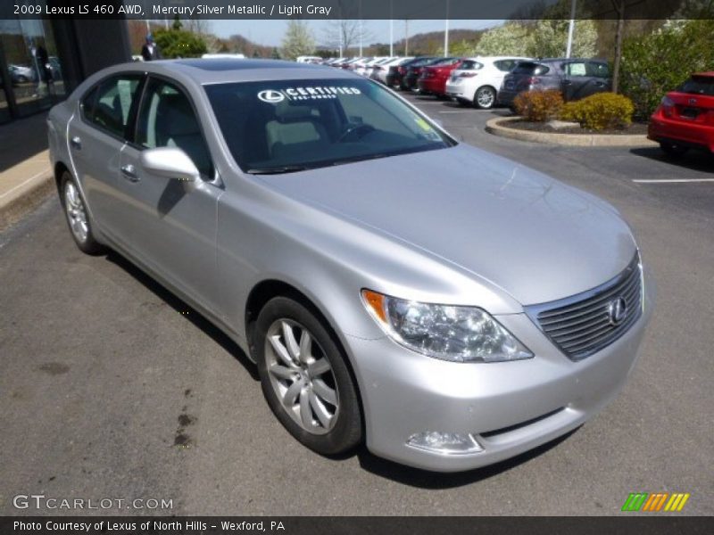 Mercury Silver Metallic / Light Gray 2009 Lexus LS 460 AWD