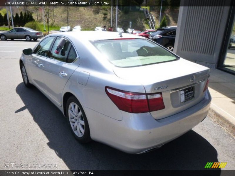 Mercury Silver Metallic / Light Gray 2009 Lexus LS 460 AWD
