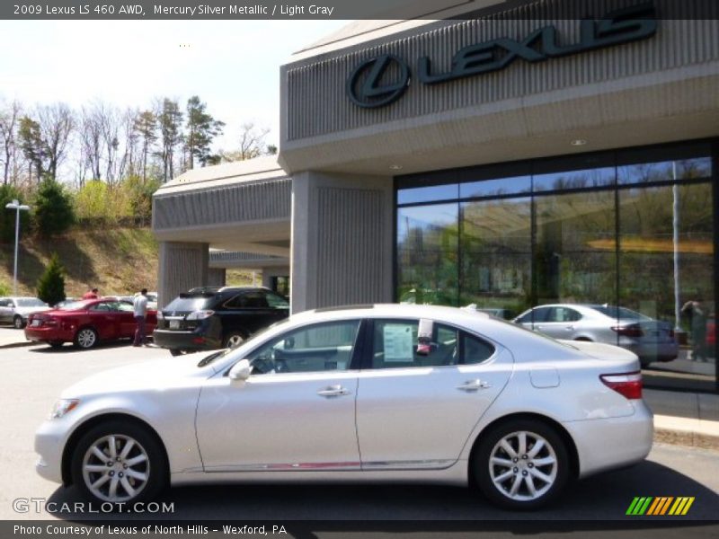 Mercury Silver Metallic / Light Gray 2009 Lexus LS 460 AWD