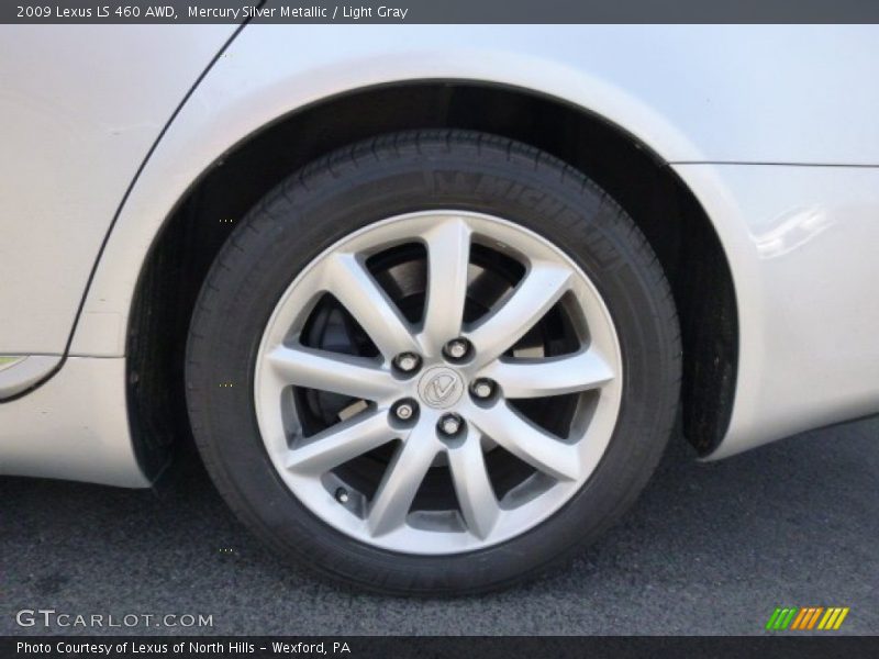 Mercury Silver Metallic / Light Gray 2009 Lexus LS 460 AWD