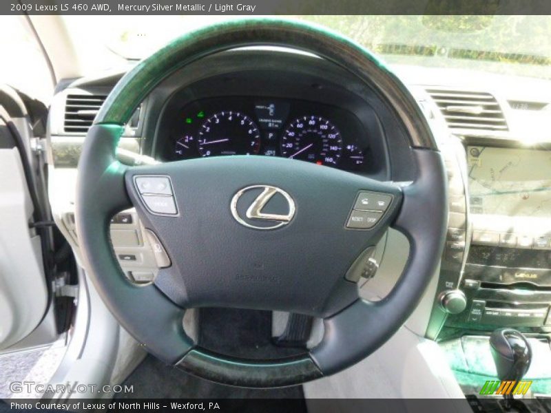 Mercury Silver Metallic / Light Gray 2009 Lexus LS 460 AWD