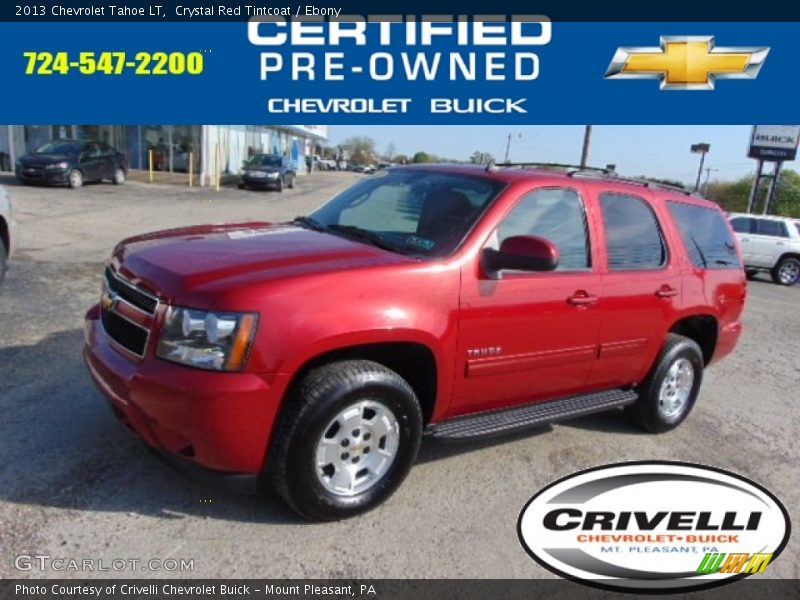 Crystal Red Tintcoat / Ebony 2013 Chevrolet Tahoe LT