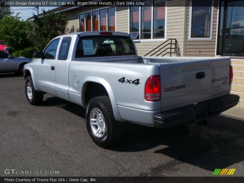 Bright Silver Metallic / Dark Slate Gray 2003 Dodge Dakota SLT Club Cab 4x4