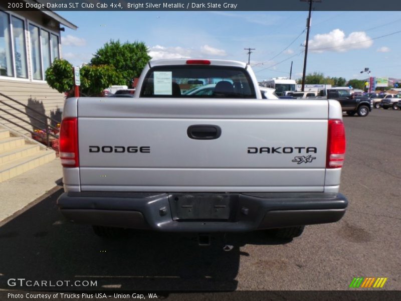 Bright Silver Metallic / Dark Slate Gray 2003 Dodge Dakota SLT Club Cab 4x4