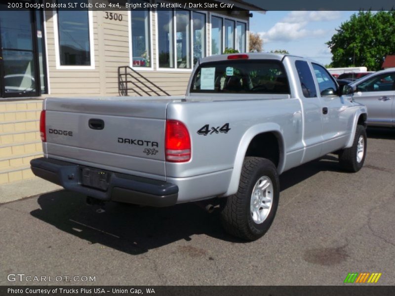 Bright Silver Metallic / Dark Slate Gray 2003 Dodge Dakota SLT Club Cab 4x4