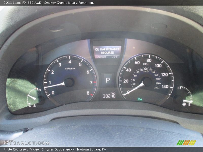 Smokey Granite Mica / Parchment 2011 Lexus RX 350 AWD