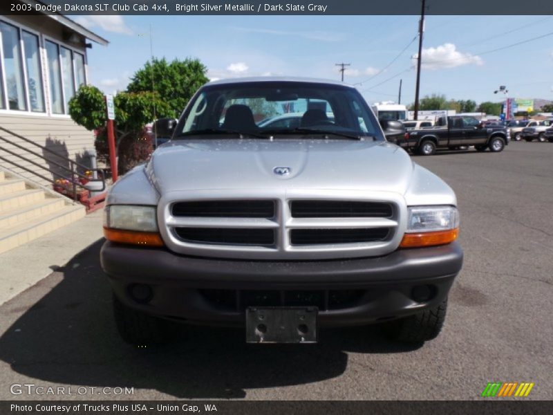 Bright Silver Metallic / Dark Slate Gray 2003 Dodge Dakota SLT Club Cab 4x4