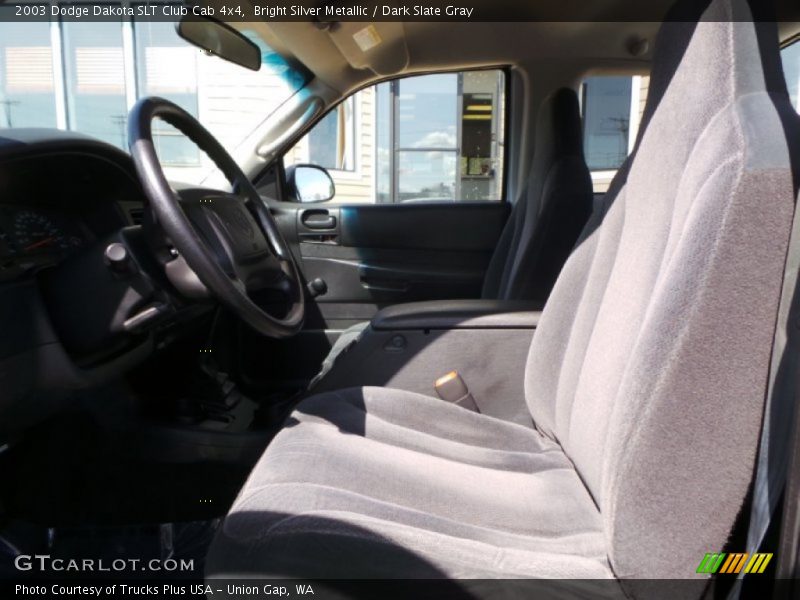 Bright Silver Metallic / Dark Slate Gray 2003 Dodge Dakota SLT Club Cab 4x4