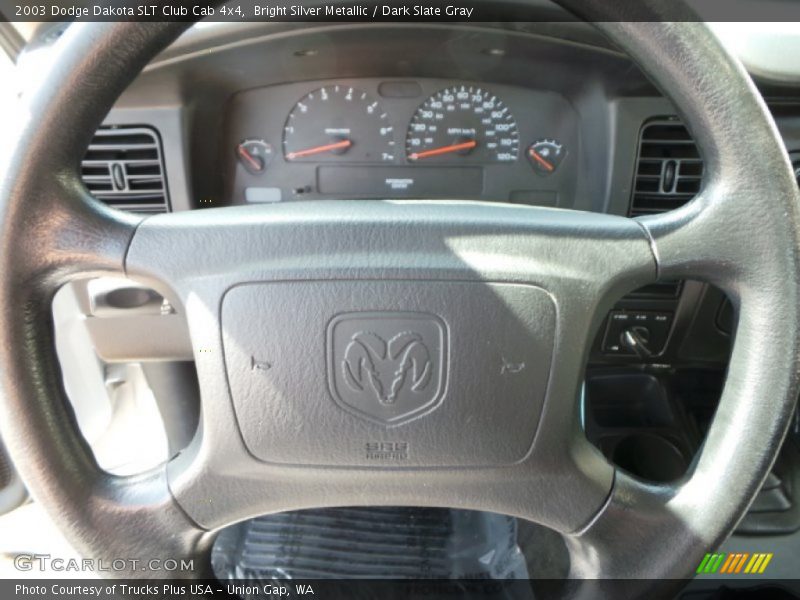 Bright Silver Metallic / Dark Slate Gray 2003 Dodge Dakota SLT Club Cab 4x4