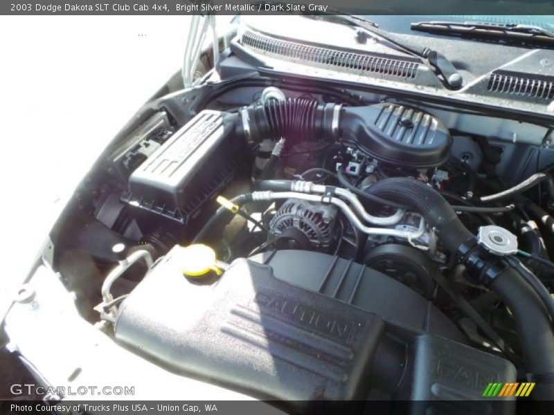 Bright Silver Metallic / Dark Slate Gray 2003 Dodge Dakota SLT Club Cab 4x4