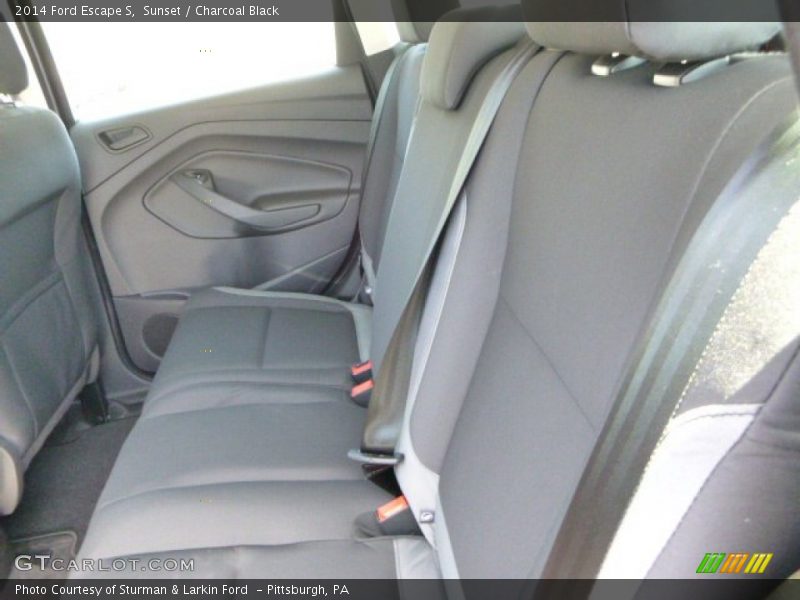 Sunset / Charcoal Black 2014 Ford Escape S