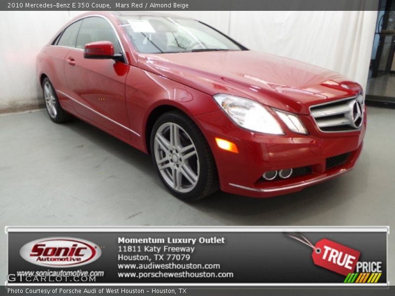 Mars Red / Almond Beige 2010 Mercedes-Benz E 350 Coupe