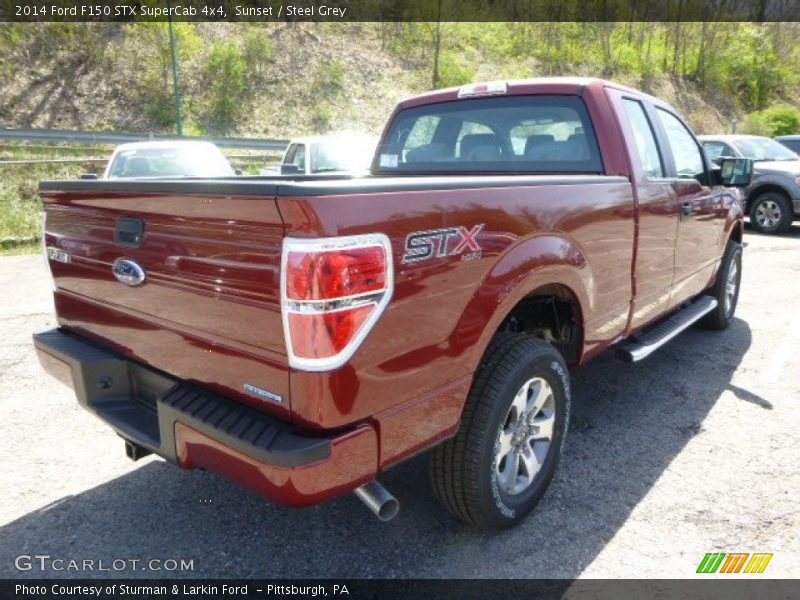 Sunset / Steel Grey 2014 Ford F150 STX SuperCab 4x4
