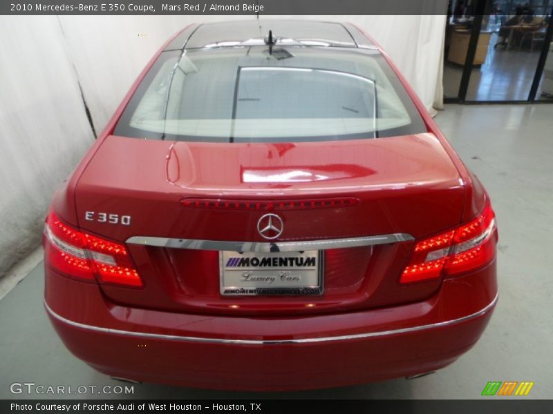 Mars Red / Almond Beige 2010 Mercedes-Benz E 350 Coupe
