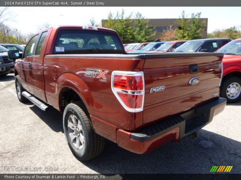 Sunset / Steel Grey 2014 Ford F150 STX SuperCab 4x4