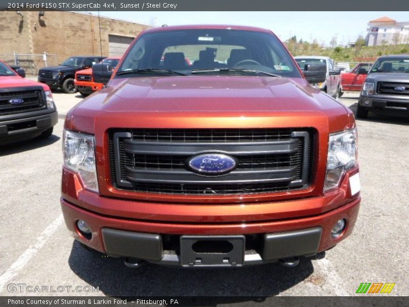 Sunset / Steel Grey 2014 Ford F150 STX SuperCab 4x4