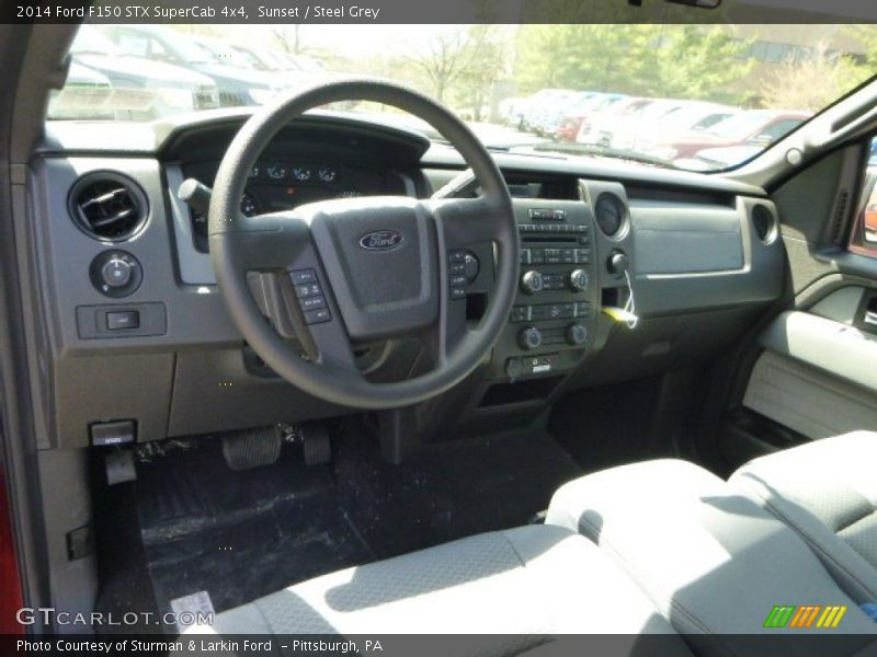 Sunset / Steel Grey 2014 Ford F150 STX SuperCab 4x4