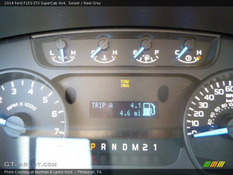 Sunset / Steel Grey 2014 Ford F150 STX SuperCab 4x4