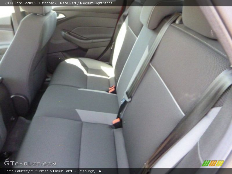 Race Red / Medium Light Stone 2014 Ford Focus SE Hatchback