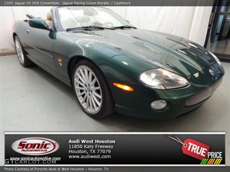 Jaguar Racing Green Metallic / Cashmere 2005 Jaguar XK XK8 Convertible