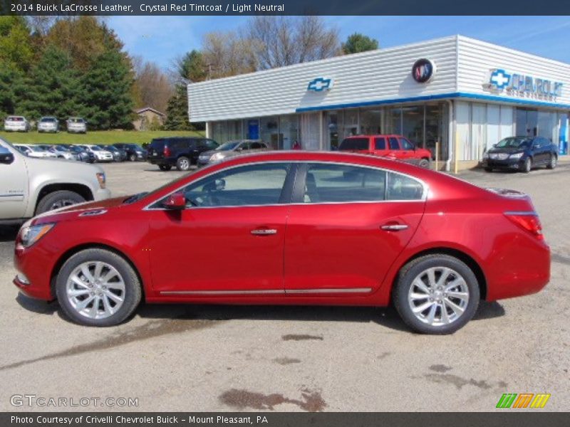 Crystal Red Tintcoat / Light Neutral 2014 Buick LaCrosse Leather