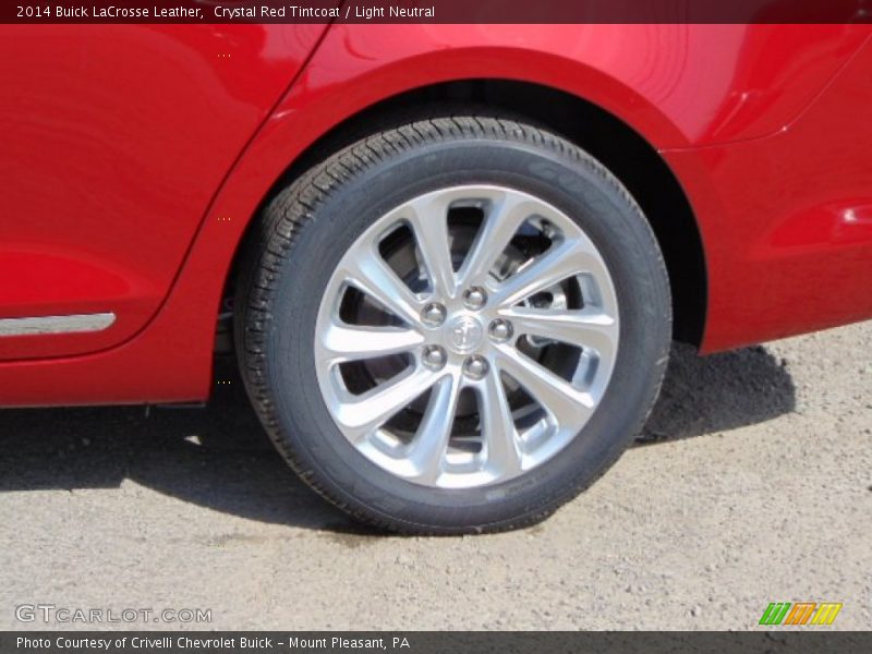 Crystal Red Tintcoat / Light Neutral 2014 Buick LaCrosse Leather