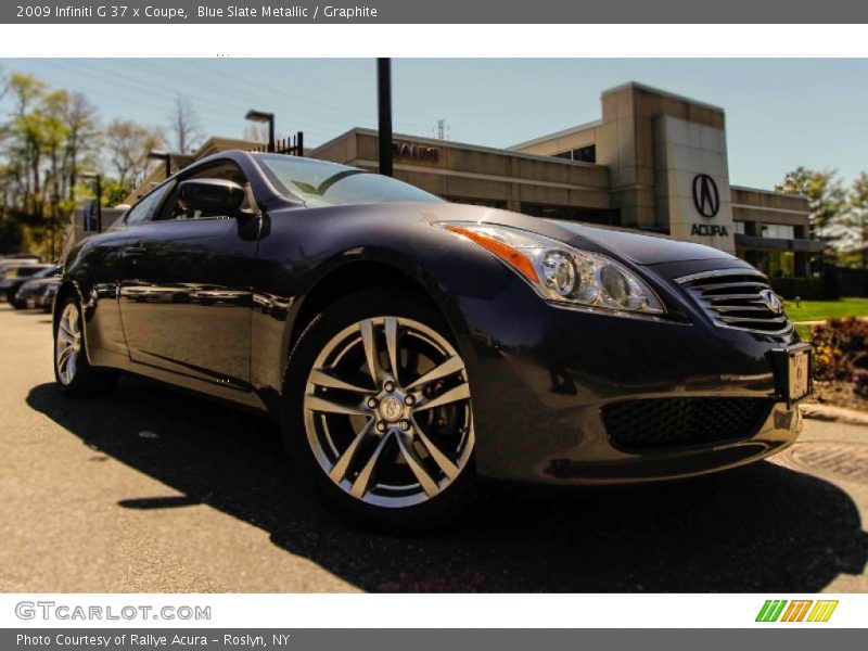 Blue Slate Metallic / Graphite 2009 Infiniti G 37 x Coupe