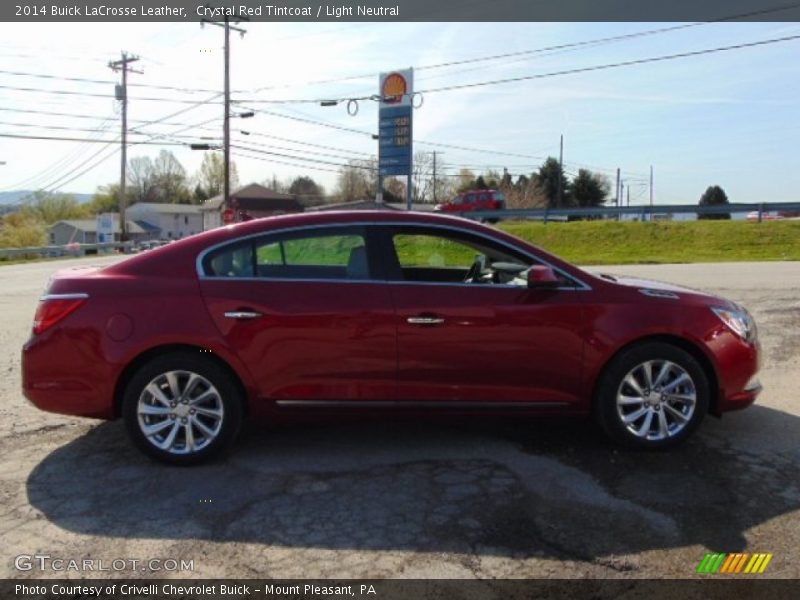Crystal Red Tintcoat / Light Neutral 2014 Buick LaCrosse Leather