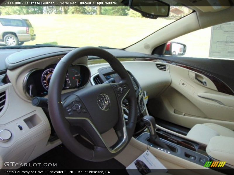 Crystal Red Tintcoat / Light Neutral 2014 Buick LaCrosse Leather