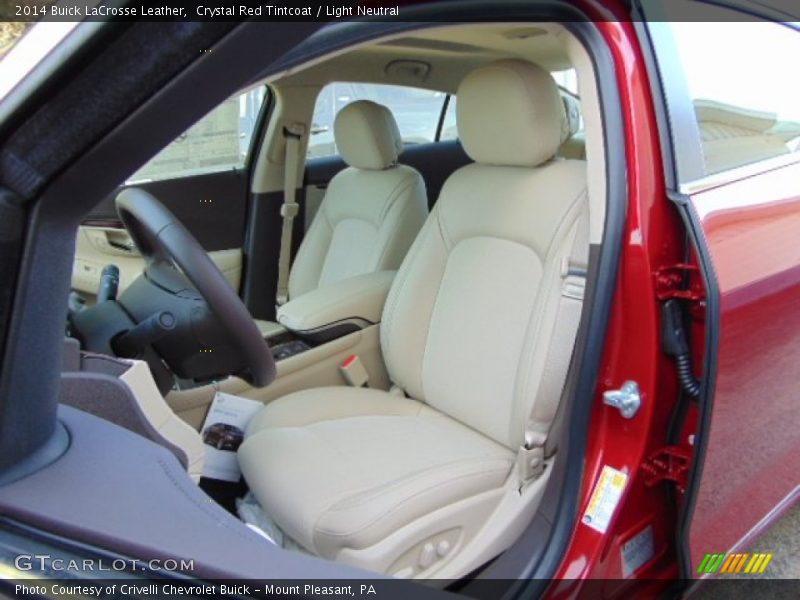 Crystal Red Tintcoat / Light Neutral 2014 Buick LaCrosse Leather